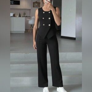 Girls Two Piece Pants and Vest Size 13 Y